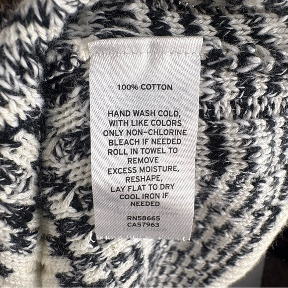 Treasure & Bond Striped Knit Women's 3X Crop Top Cable Knit Flutter Off Sleeves - Picture 4 of 7